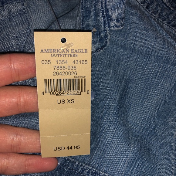 American Eagle long sleeve denim shirt - Picture 3 of 4